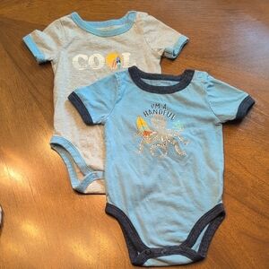 Garanimals Blue and Gray Bodysuits Set
